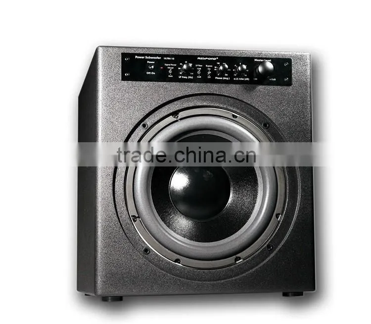 Professional Class D 1000 w 12 inch speaker unit enclosed senior cinema home theater sound music active subwoofer speaker box