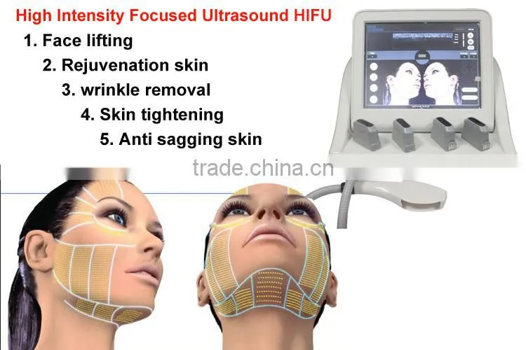 Portable hifu 40000 shots face lift ultrasound machine and wrinkle removal device