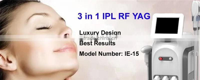 3 in 1 Hair Removal Tattoo Removal Face Lifting IPL RF Lasers