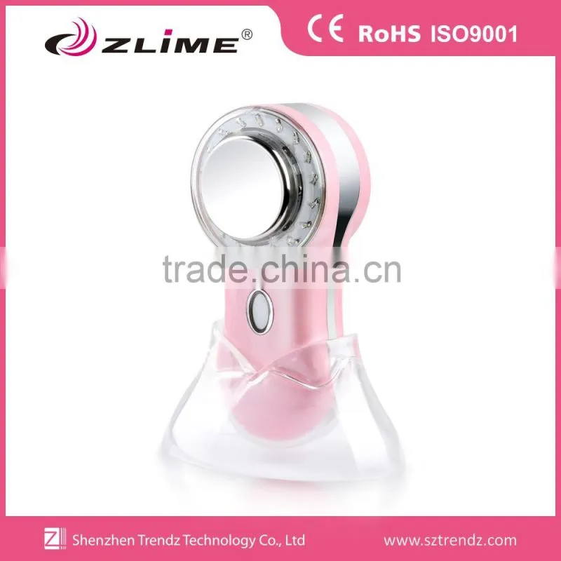 Newest Portable LED light vibration ionic skin care device