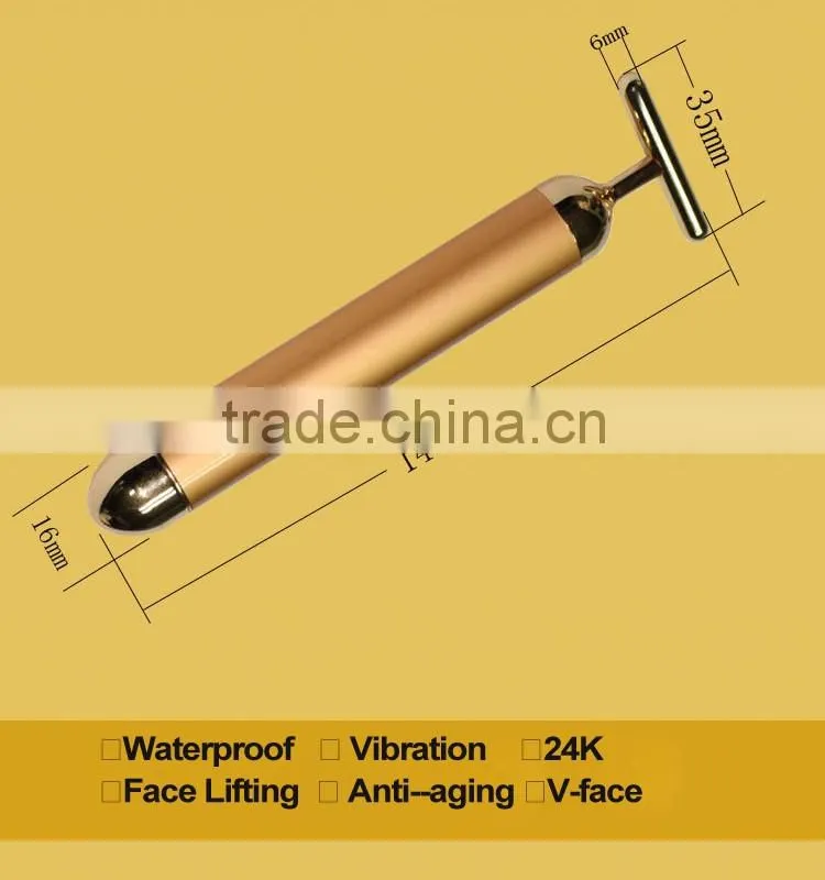 Home Use Skin Tightening acupuncture eye therapeutic massager 24K T-bars