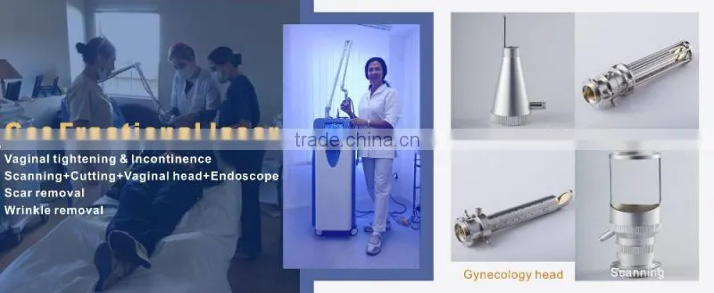 Best price !! Dermatology Laser Co2 fractional Machine / Vertical co2 fractional laser for Vaginal tightening