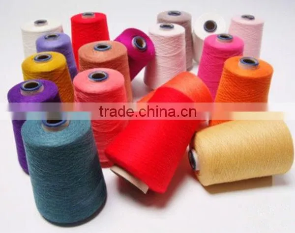 100% pure white dyed woolen merino wool yarn