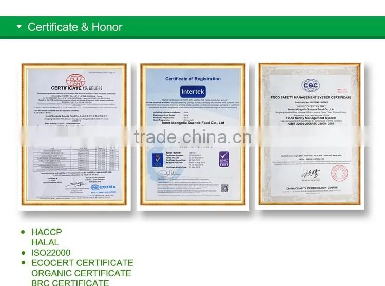 organic wholesale bird sunflower seed nuts kernels (confectionary) market price