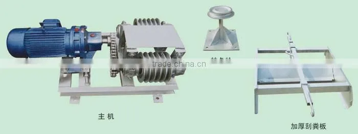 Full automatic chicken house manure cleaning machine strong clear manure