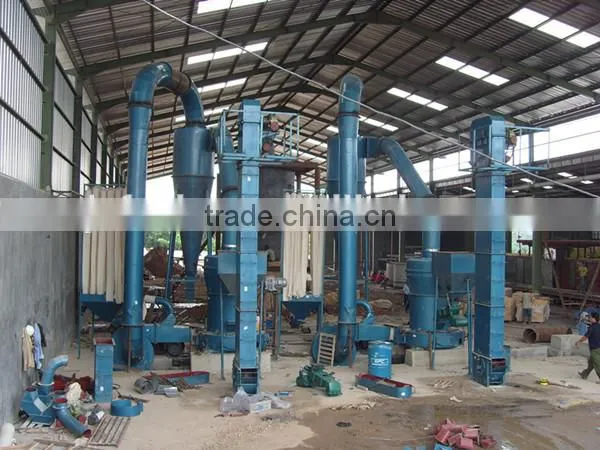 automatic plaster powder production line in China