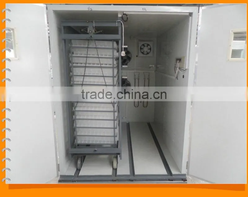 Full automatic eggs incubator hatching chicken eggs (9856 eggs)