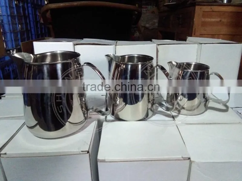 O-shape stainless steel Italy Cup coffee jug