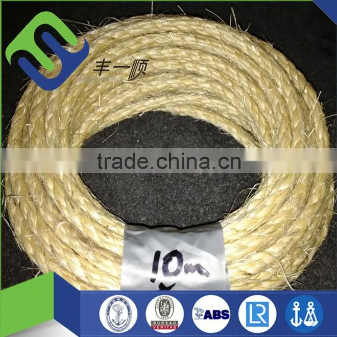 Marine supplies towing ropes sisal rope low price