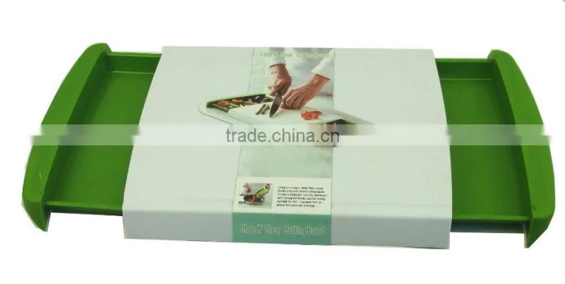 Plastic Multifuncation chopping cutting board with removable drawers