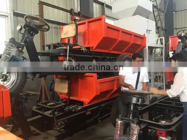 Loading 2t Diesel engine dumper cargo tricycle for ore