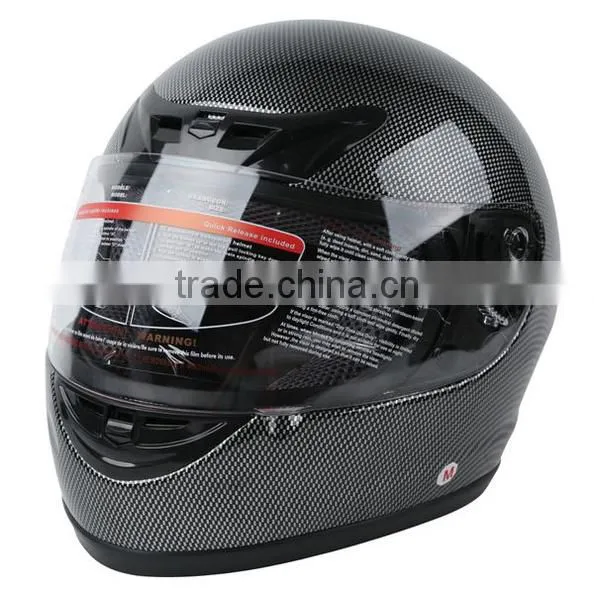 Motorcycle DOT CARBON FIBER FULL FACE MOTORCYCLE SCOOTER STREET SPORT BIKE HELMET S M L XL