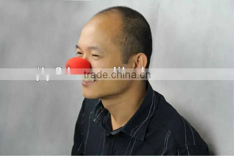 Party accessories red foam clown nose/sponge clown nose