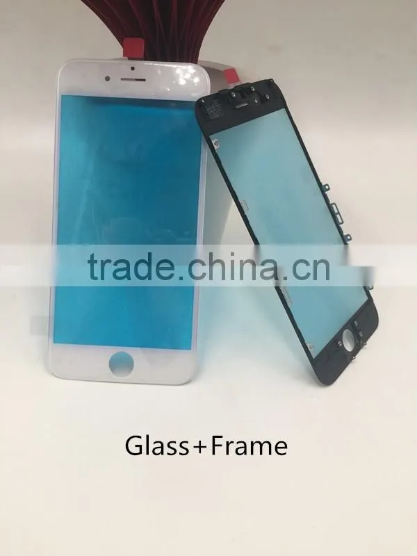 For iPhone 6 4.7 glass with frame combo replacement LCD Refurbishing via Cold press