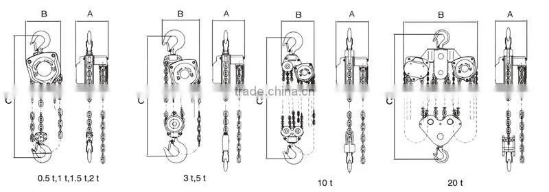 HSZ-VT series chain block,manual chain hoist.hot sale.
