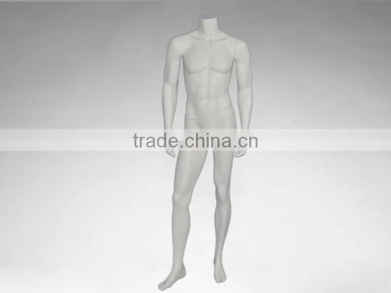 Male fashion store window display headless Mannequin