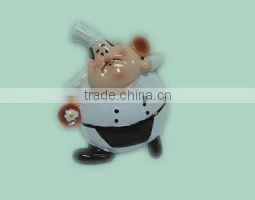 Small decorative polyresin magnets