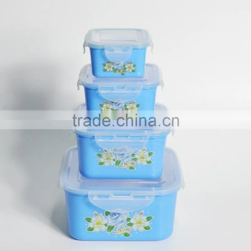 5 pieces plastic lunch box storage container to keep food hot and fresh
