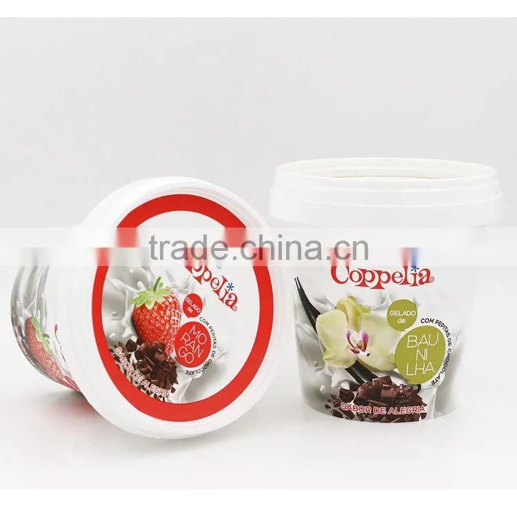 Good supplier disposable ice cream container, high desirable ice cream cup, cold drink cup