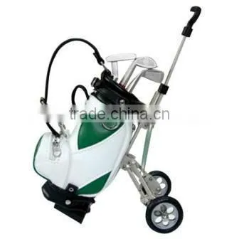 hot sale Creative Christmas gifts w/3 Pens Mini Golf Cart Pen Holder