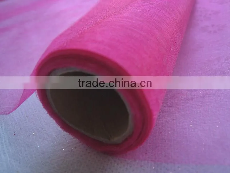 rainbow beautiful christmas silk organza fabric india for flower wrapping