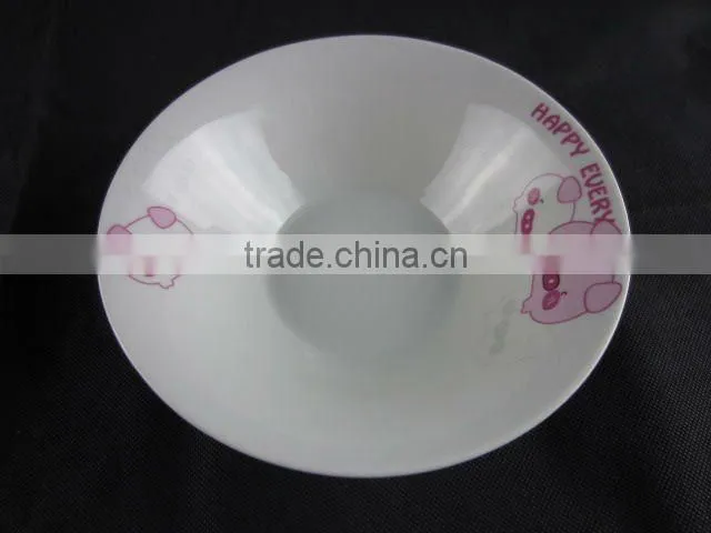 16 pcs dinnerware set with pig pattern decal