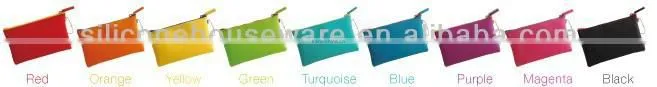 OEM new smart zipper puller silicone bag /pouch /purse
