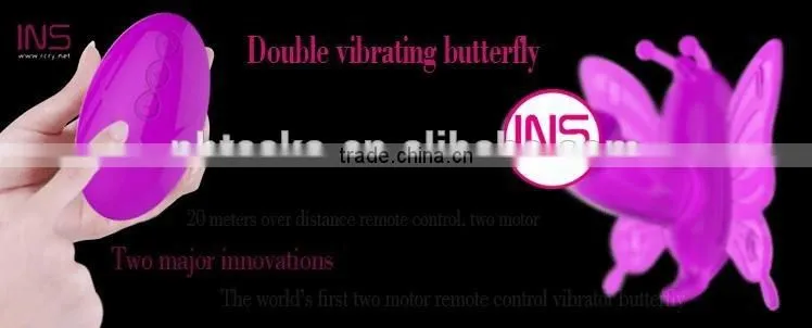 Remote control vibrating butterfly