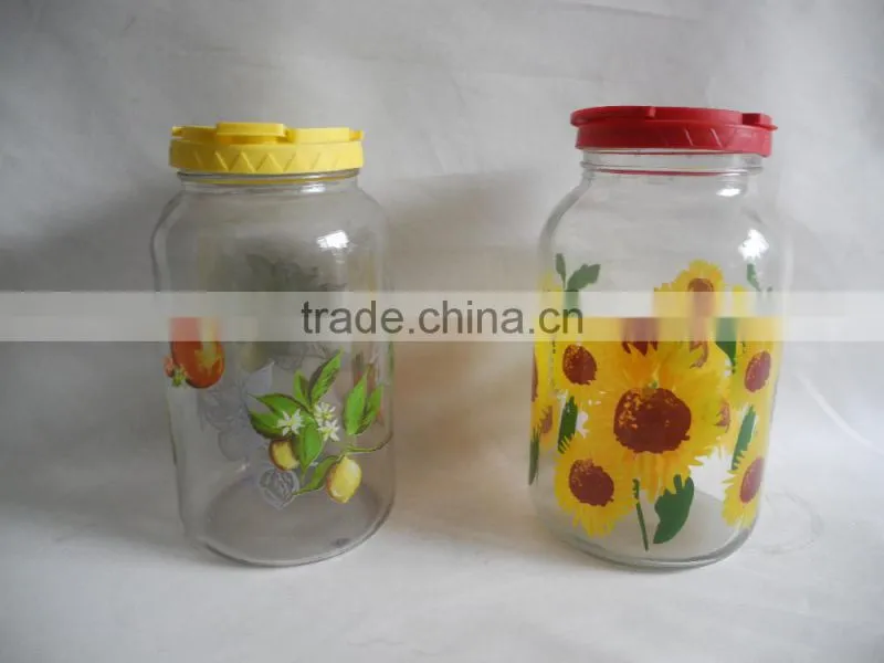 big capacity glass beverage dispenser with plastic tap
