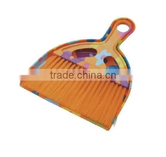 plastic folding broom and dustpan set