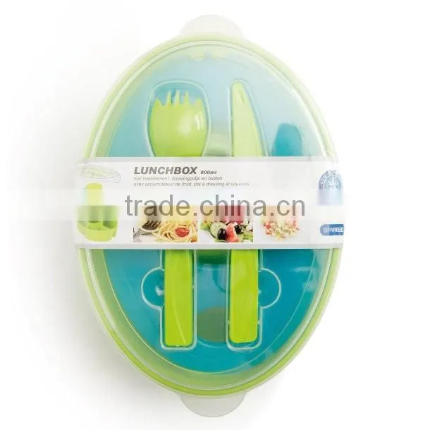 Food grade lunch box with cooling pack & Food grade Salad to go box with cooling pack