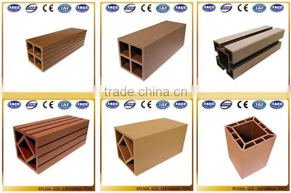 Hot sale and Factory price Engineered 150*150 mm wpc outdoor/indoor wpc handrail