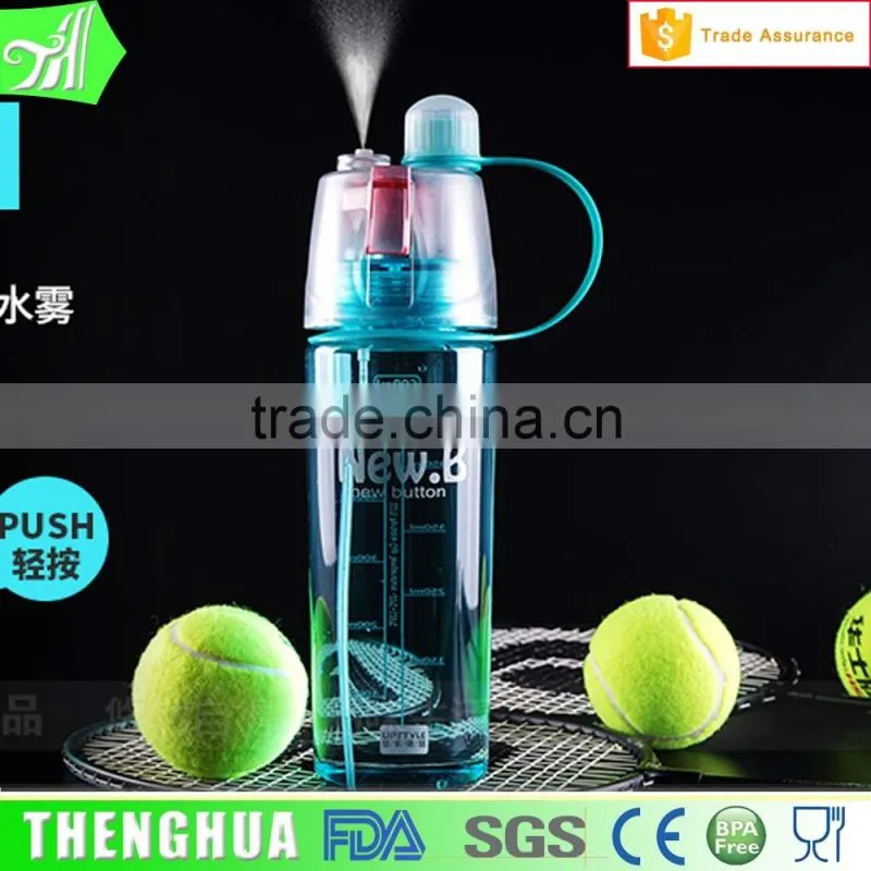 best selling 420ml platic sports drinking flat a5 water bottle