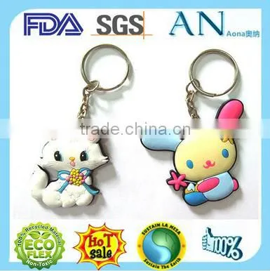 China factory Wholesale Creative cute silicone key chain