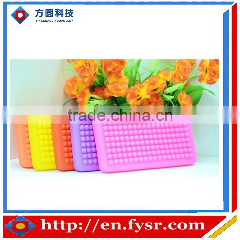 Wave point design clutch bag silicone bag