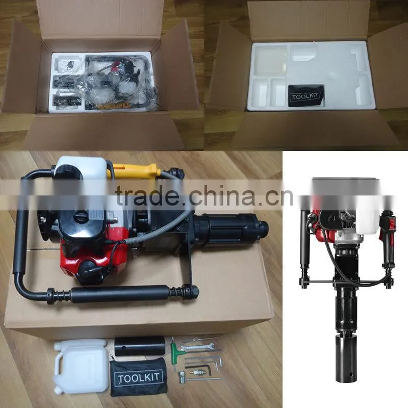 70mm Gasoline Petrol Gas Powered Power Portable Construction Hammer Piling Driving Machine Tools Electric Post Driver