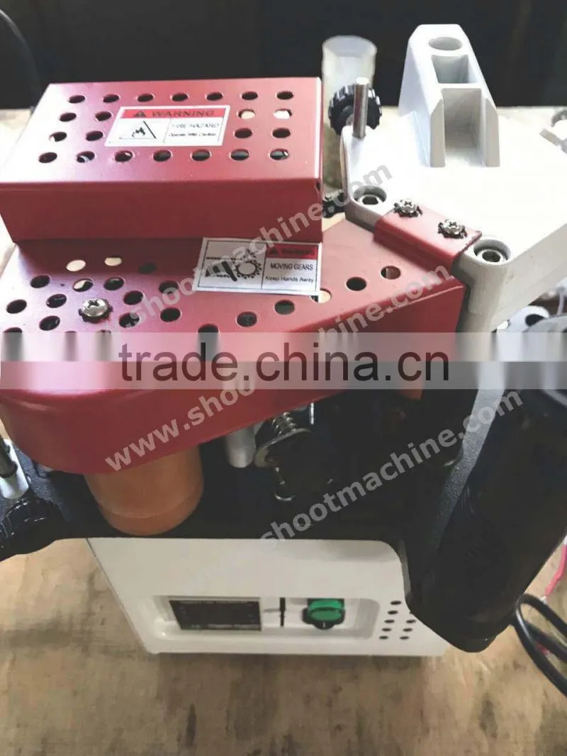 Portable Edge Banding Machine Model IIII with Hot melt adhesive pot volume 160ml and Pre-heating time about 10 Min