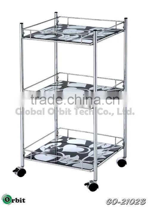 3 tier metal book shelf/magazine rack/ sheet metal storage rack