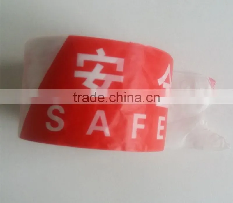 Red and White OEM printing PE Warning tapes with Non- Adhesive