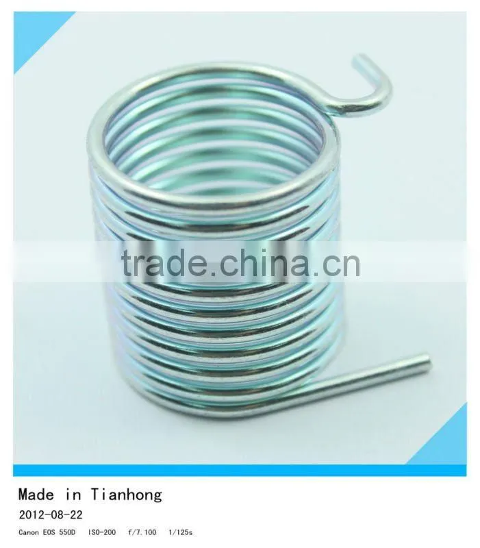 Large diameter torsion springs made of the material that you specified