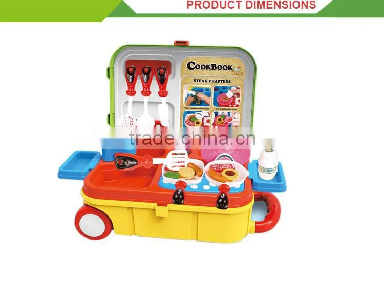 Hot selling kids toymini kitchen lunch box cutlery set