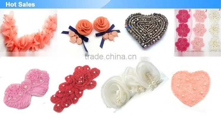 Wholesale baby girl eye shaped sew- on sequin patch for shirt