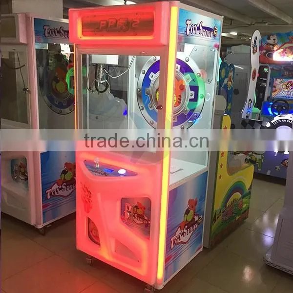 arcade kids coin operated game machine toy crane claw vending game machine for sale