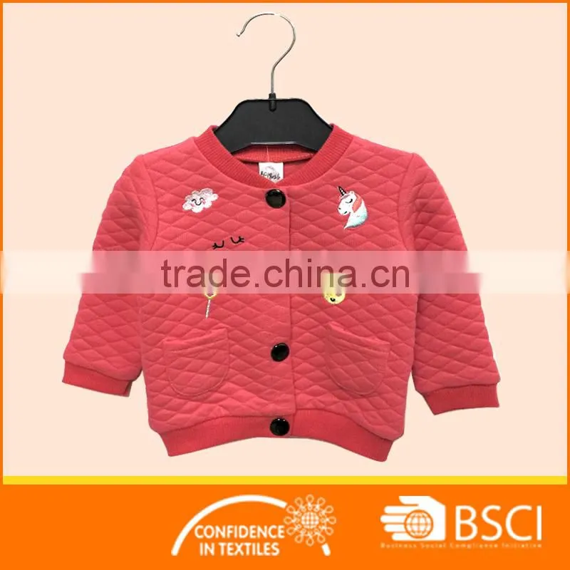baby quilting wamly red long sleeve winter coat