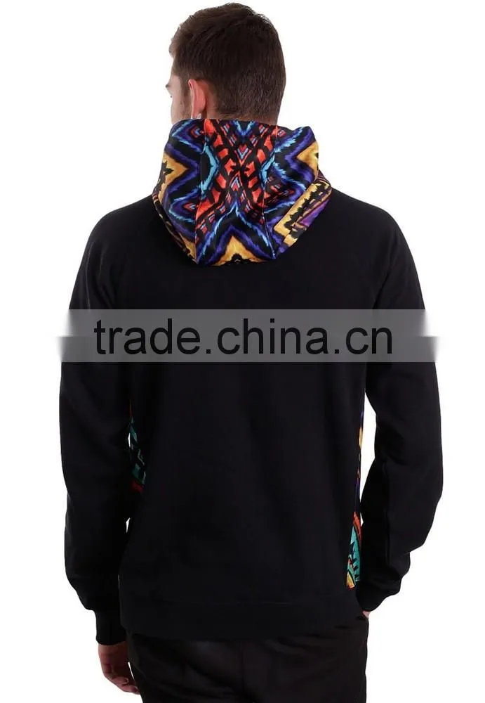 Men trendy hoody sweatshirts print hoodie without zipper pullover hoodie