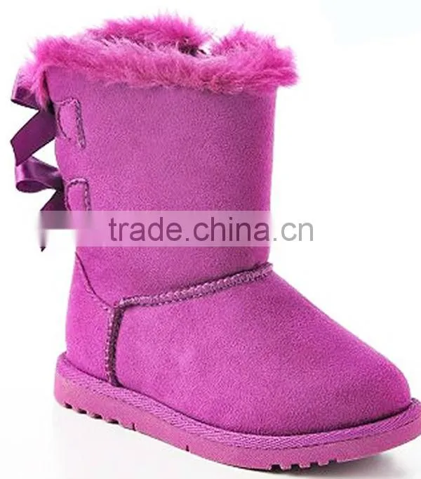 Purple Wholesale Children Squeaky Boots Winter Boots