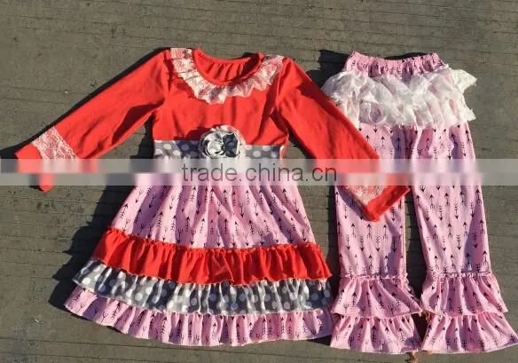 Wholesale children's boutique clothing fall baby clothing outfits kid clothes BY-P318