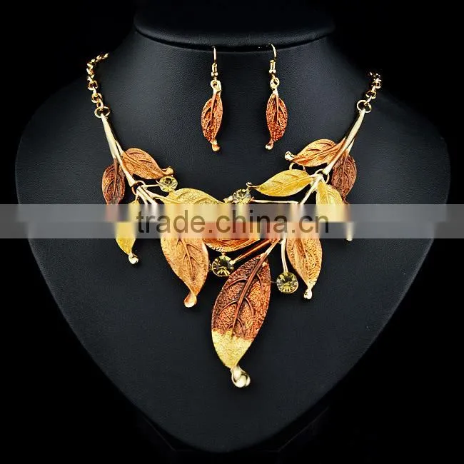 New Women Rhinestone Crystal Necklace Earring Wedding Bridal Jewelry Set