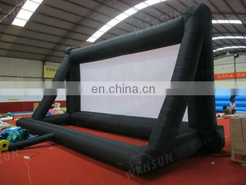 Outdoor giant used rear projection inflatable movie screen for sale