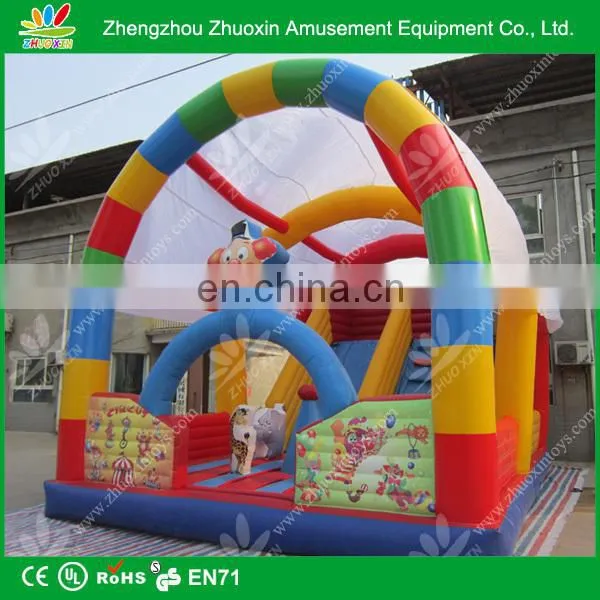 PVC tarpaulin giant inflatable playground slide / playground inflatable slide